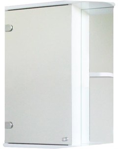 Шкаф с зеркалом для ванной Камелия 09 45 левый белый Санитамебель