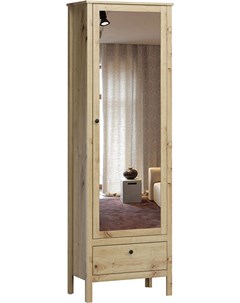Шкаф в прихожую Хельга 1 с зеркалом дуб артизан Woodcraft