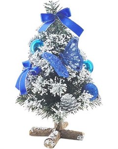 Новогодняя елка Украшенная 31 см синий Е94766 Snowmen