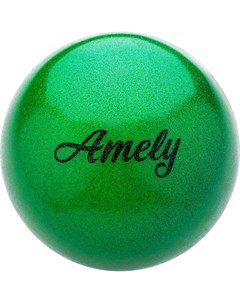 Фитбол AGB 303 19 см зеленый с насыщенными блестками Amely