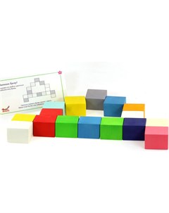 Развивающий игровой набор Цветные кубики карточки SCUB01C2504U Уланик