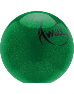 Фитбол AGB 303 15 см зеленый с насыщенными блестками Amely