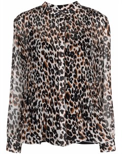 Плиссированная блузка с леопардовым принтом Calvin klein