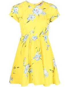 Шелковое платье мини с цветочным принтом Nº21
