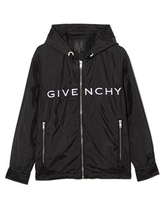 Непромокаемая куртка с логотипом Givenchy kids