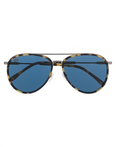 Солнцезащитные очки авиаторы черепаховой расцветки Lacoste