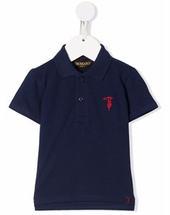 Рубашка поло с вышитым логотипом Trussardi junior