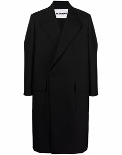 Двубортное шерстяное пальто Jil sander