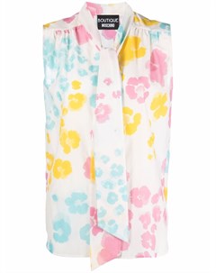 Блузка без рукавов с цветочным принтом Boutique moschino