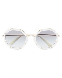 Солнцезащитные очки в восьмиугольной оправе Valentino eyewear