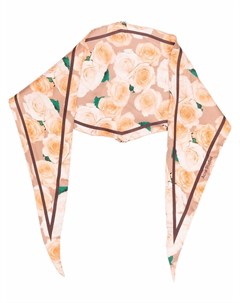 Шелковый платок с цветочным принтом Acne studios