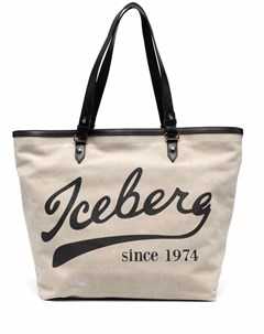 Большая сумка шопер с логотипом Iceberg