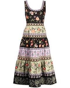 Платье миди Arya с цветочной вышивкой Alice + olivia