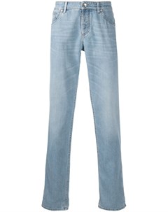Прямые джинсы средней посадки Brunello cucinelli