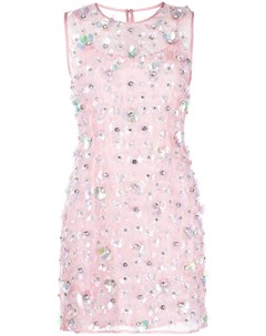 Платье мини с цветочной аппликацией Cynthia rowley