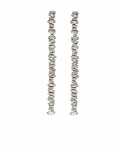 Серьги Dangle Stick из белого золота с бриллиантами Suzanne kalan