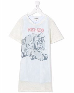 Платье футболка с принтом Kenzo kids