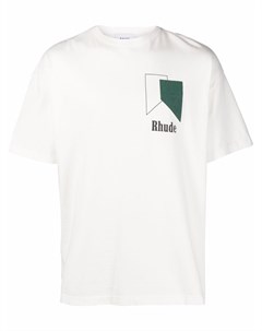 Футболка оверсайз с логотипом Rhude