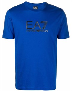 Футболка с нашивкой логотипом Ea7 emporio armani