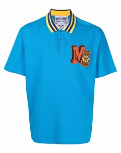 Рубашка поло с короткими рукавами и логотипом Moschino