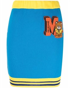 Юбка мини с нашивкой Teddy Bear Moschino