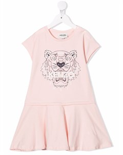 Платье футболка Tiger с логотипом Kenzo kids