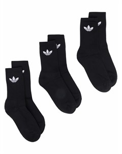 Комплект из трех пар носков с логотипом Adidas