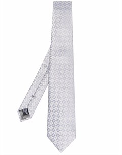 Шелковый галстук с монограммой Emporio armani