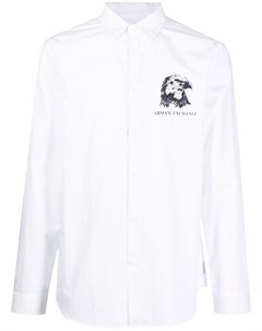Рубашка с длинными рукавами и логотипом Armani exchange