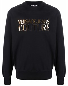 Толстовка с логотипом металлик Versace jeans couture