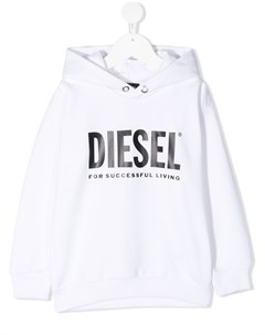 Толстовка с капюшоном и логотипом Diesel kids
