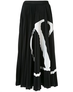 Плиссированная юбка с логотипом VLogo Valentino