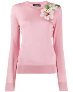 Пуловер с цветочным принтом Dolce&gabbana