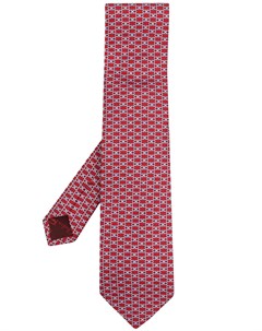 Жаккардовый галстук с узором Gancini Salvatore ferragamo