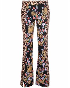 Брюки Sun Flower Garland со вставками Versace jeans couture