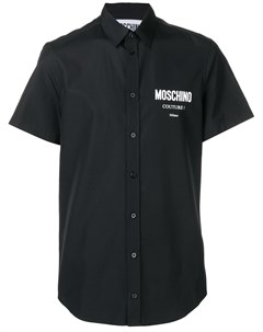 Рубашка с принтом логотипа Moschino