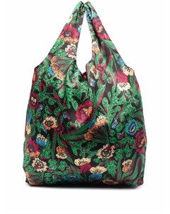 Двусторонняя сумка шопер с цветочным принтом La doublej