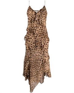Платье Avenel с леопардовым принтом Veronica beard