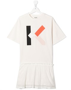 Платье с логотипом Kenzo kids