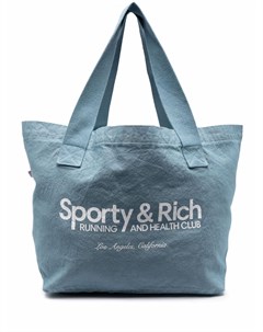 Большая сумка тоут с логотипом Sporty & rich