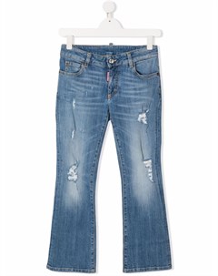 Расклешенные джинсы средней посадки Dsquared2 kids