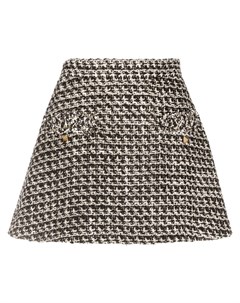 Твидовая юбка шорты с пайетками Valentino