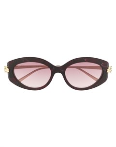 Солнцезащитные очки Panthere de Cartier в овальной оправе Cartier eyewear