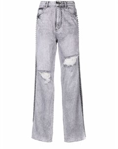 Прямые джинсы Crystal с прорезями Philipp plein
