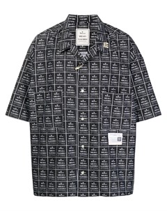 Рубашка с короткими рукавами и логотипом Maison mihara yasuhiro