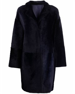Двубортное пальто строгого кроя Yves salomon