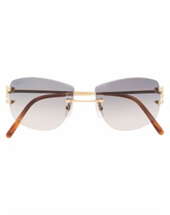 Солнцезащитные очки в квадратной оправе Cartier eyewear