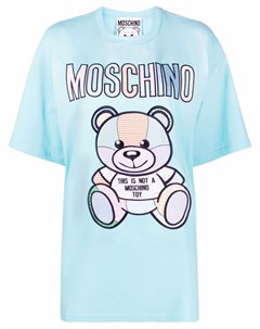 Футболка Teddy Bear с приспущенными плечами Moschino