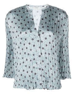 Плиссированная блузка с цветочным принтом Vince