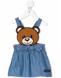 Джинсовая юбка с аппликацией Teddy Bear Moschino kids